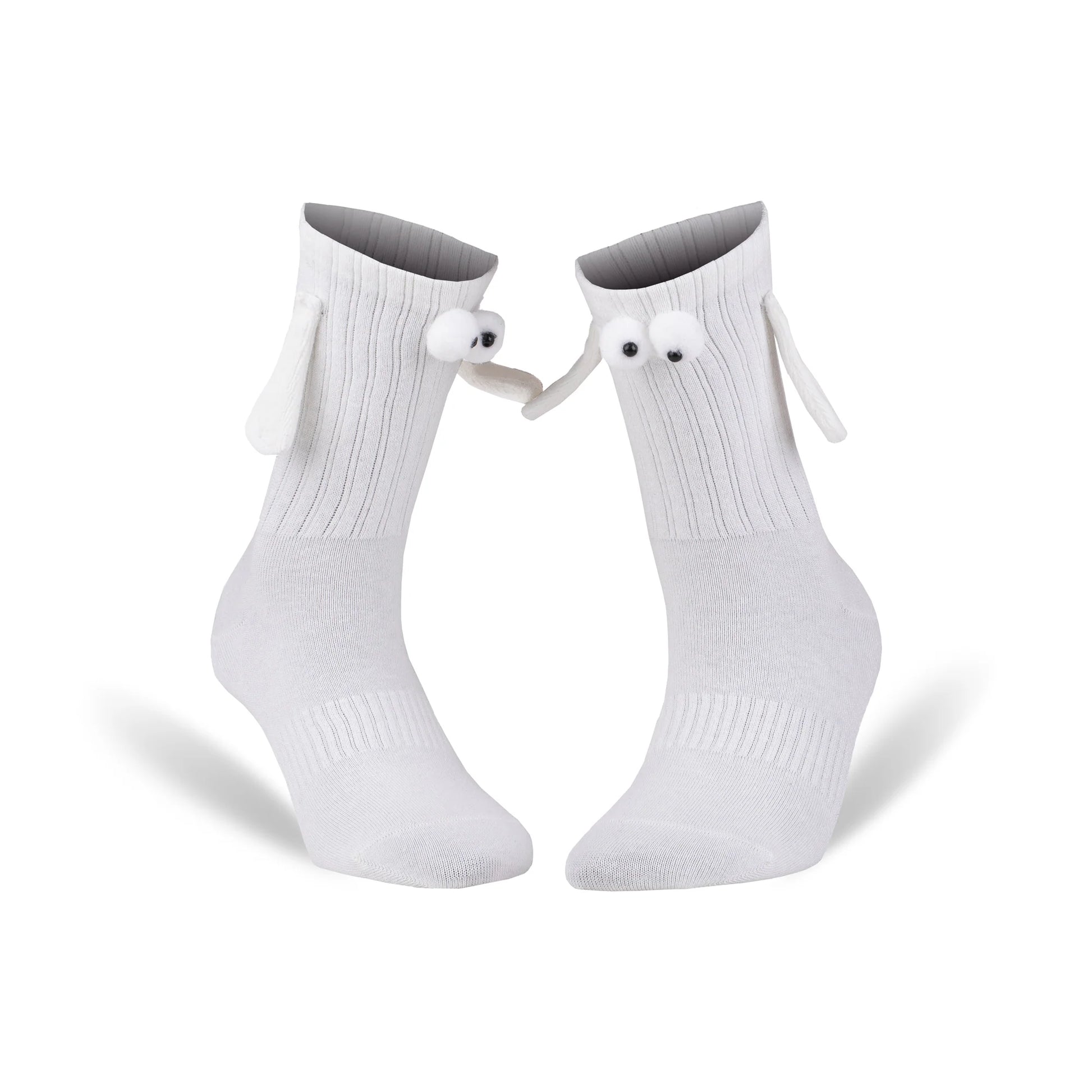 Magnetic Holding Hands Couple Socks – 2 Pairs, Soft Cotton, Fun Romantic Gift, Valentine’S Day Socks, Shoe Size 5-10