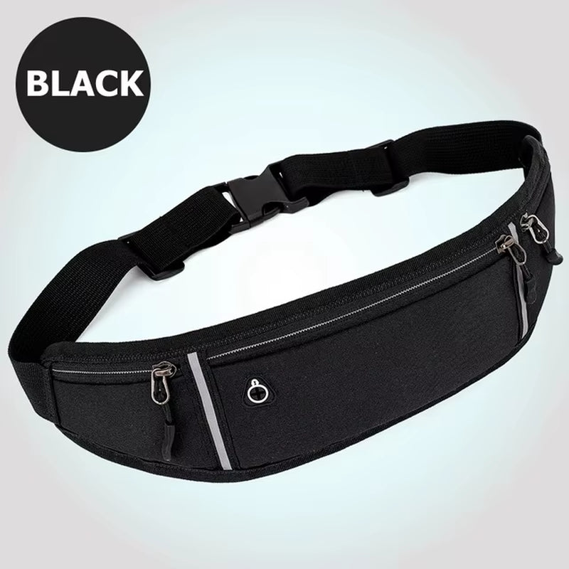 Running Waist Bag Double Pocket Bag Waterproof Phone Belt Personal Purse Waist Pack Man Women Unisex High Qualityt Bag