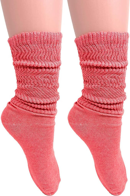 Women'S Cotton Lightweight Slouch Socks, Extra Thin, 2 Pairs, Size 9-11