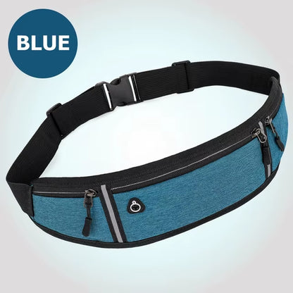 Running Waist Bag Double Pocket Bag Waterproof Phone Belt Personal Purse Waist Pack Man Women Unisex High Qualityt Bag