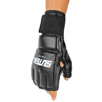 MMA Muay Thai Training Punching Bag Mitts Sparring Boxing Gloves Gym