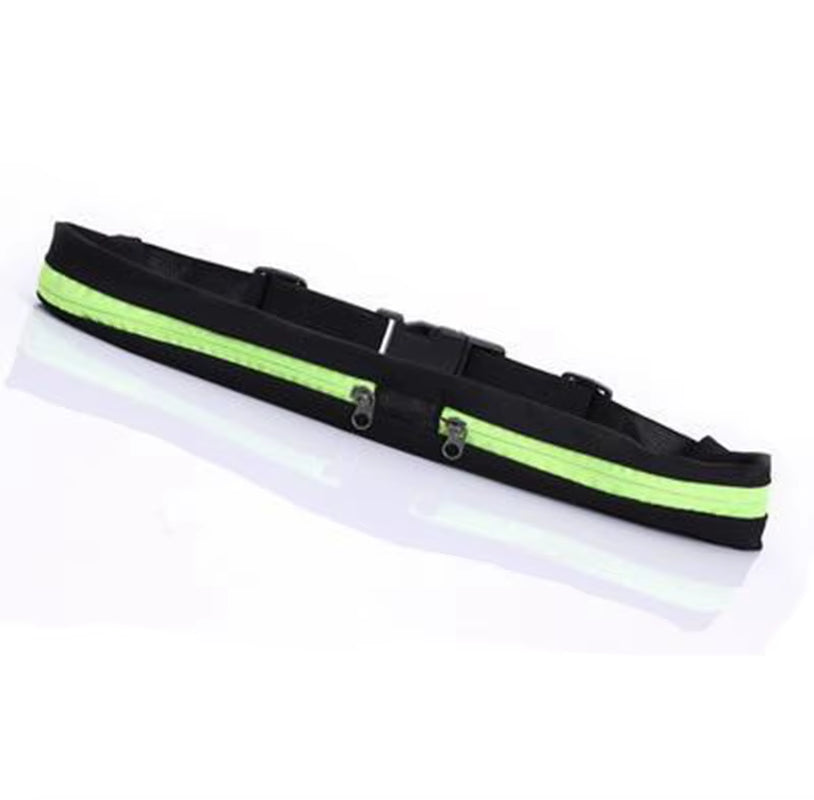 Running Waist Bag Double Pocket Bag Waterproof Phone Belt Personal Purse Waist Pack Man Women Unisex High Qualityt Bag